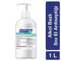 Maratem M904 Alkol Bazlı Sıvı El Antiseptiği Pompalı - 1 L