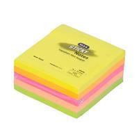 MAS 3666 Yapışkanlı Not Kağıdı 76 x 76 mm 400 Yaprak - Neon - Karışık Neon Renk