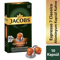 Jacobs Espresso 7 Classico Nespresso Uyumlu Kapsül Kahve 10 Adet
