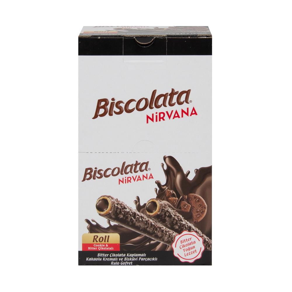 Ofix Com Biscolata Nirvana Roll Gofret Cikolata Ve Bitter Cikolatali 27 5 G X 12 Adet