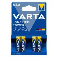 Varta Longlife Power Alkaline AAA İnce Kalem Pil 1.5 V 4 Adet