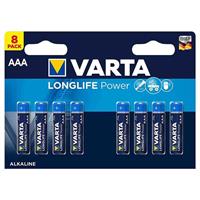 Varta Longlife Power Alkaline AAA İnce Kalem Pil 1.5 V 8 Adet