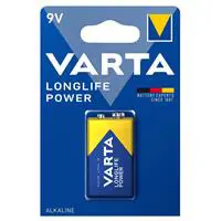 Varta Longlife Power Alkaline Kare Pil 9 V