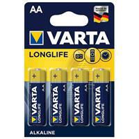 Varta Longlife Alkaline AA Kalem Pil 1.5 V 4 Adet