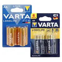 Varta Longlife Alkaline AA Kalem Pil 1.5 V 6 Adet 
