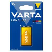 Varta Longlife Alkaline Kare Pil 9 V