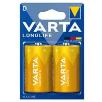 Varta Longlife Alkaline D Büyük Boy Pil 1.5 V 2 Adet
