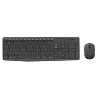 Logitech MK235 Kablosuz Q Klavye + Mouse Seti - Siyah