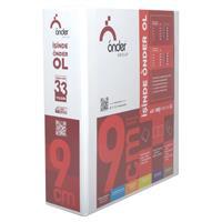 Önder 2 Halkalı Klasör PVC Cepli 9 cm - Beyaz