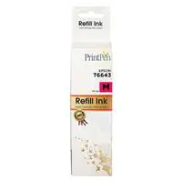 PrintPen Epson T6643 Şişe Mürekkep Kartuş 6.500 Sayfa 70 ml - Kırmızı
