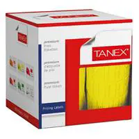 Tanex Motex Fiyat Etiketi 21 x 12 mm 800 Adet x 24 Rulo - Florasan Sarı