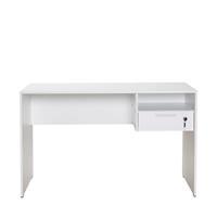 Adore CMS-510-DD-1 Concept Kilitli Çekmeceli Çalışma Masası 120 x 75 x 60 cm - Diamond Beyaz