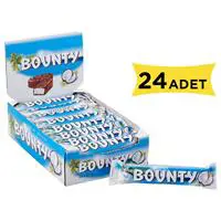 Bounty Hindistan Cevizli Çikolata Bar 57 g x 24 Adet
