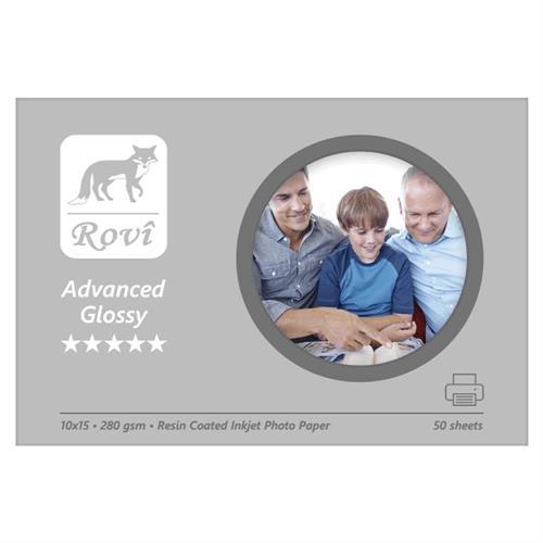 Rovi Advanced Fotoğraf Kağıdı Parlak 280 g/m² 10 x 15 cm 50 Yaprak