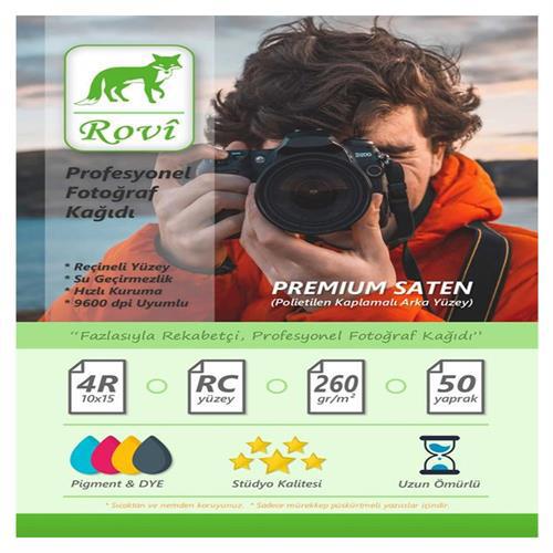 Rovi Rapunzel Satin Fotoğraf Kağıdı 260 g/m² 10 x 15 cm 50 Yaprak