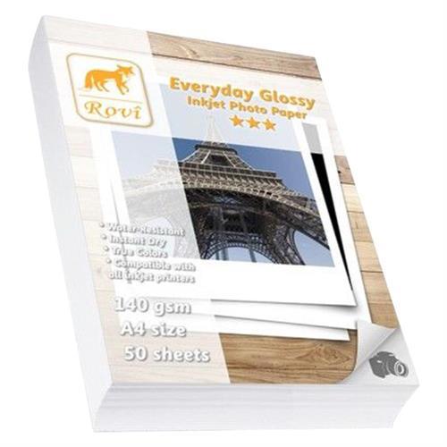 Rovi Everyday Fotoğraf Kağıdı A4 Parlak 140 g/m² 50 Yaprak