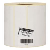 Ekstrafix Termal Rulo Etiketi 150 x 100 mm 500 Adet - Beyaz