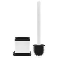 Rulopak Kare Elite Silikon Tuvalet Fırçası - Beyaz/Siyah (603505)