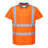 Wowow Reflektörlü Polo Yaka Tişört Turuncu - S