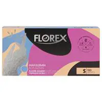 Florex Çok Amaçlı Eldiven Tek Kullanımlık Pudrasız 100 Adet Mavi - Small