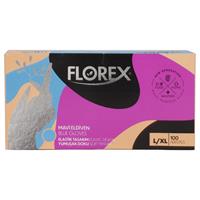 Florex Çok Amaçlı Eldiven Tek Kullanımlık Pudrasız 100 Adet Mavi - Large/XLarge