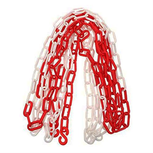 Ezeltech Plastik Zincir 6 mm x 15 m - Kırmızı Beyaz