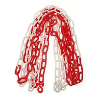 Ezeltech Plastik Zincir 8 mm x 15 m - Kırmızı Beyaz