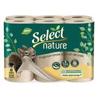 Select Nature Kağıt Havlu 12.5 x 25.5 cm 80 Yaprak - 6 Adet