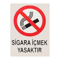 İş Koruma Sigara İçilmez Uyarı Levhası 25 x 35 cm