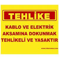 İş Koruma Tehlike Uyarı Levhası 25 x 35 cm