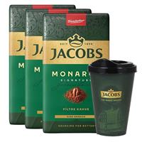 Jacobs Monarch Filtre Kahve 500 g x 3 Adet Alana Jacobs Mug 400 ml Hediye
