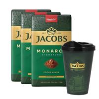 Jacobs Monarch Filtre Kahve 250 g x 3 Adet Alana Jacobs Mug 400 ml Hediye