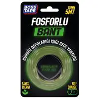 Boss Tape FSFR.15.5 Fosforlu Bant 15 mm x 5 m - Fosforlu