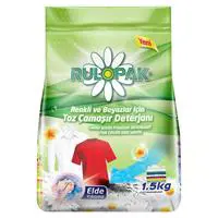 Rulopak Elde Yıkama Renkli ve Beyazlar İçin Toz Çamaşır Deterjanı - 1.5 kg (421006)
