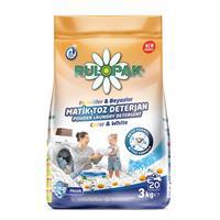 Rulopak Matik Renkli ve Beyazlar İçin Toz Çamaşır Deterjanı - 3 kg (421010)