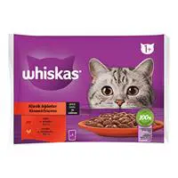 Whiskas Pouch Etli Çeşitleri Kedi Maması 85 g x 4 Adet