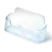 MAS 486 Plastik Masaüstü Kartvizitlik Oval - Şeffaf