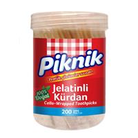 Piknik Jelatinli Ağaç Bambu Kürdan 200 Adet
