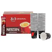 Nescafe 3'ü 1 Arada Hazır Kahve 17.5 g x 72 Adet Alana Nescafe Karton Bardak 80 Adet Hediye