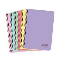 Keskin Color 324512-99 Pastel Show Spiralli Defter A5 72 Yaprak Kareli PP Kapak - Karışık Renk