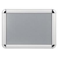 İnter İNTD-A4 Display Alüminyum Rondo Köşe Çerçeve (25 mm) A4 - Metalik Gri