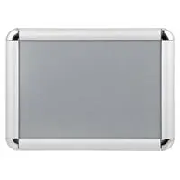 İnter İNTD-A4 Display Alüminyum Rondo Köşe Çerçeve (25 mm) A4 - Metalik Gri