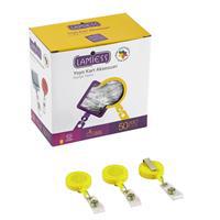 Lamiess LMS351 Yuvarlak Yoyo Kart Tutucu - Sarı 50 Adet 