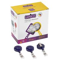 Lamiess LMS351 Yuvarlak Yoyo Kart Tutucu - Lacivert 50 Adet