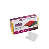 Lamiess Lms 214 Yatay Plastik Kart Kabı Beyaz 50'Li