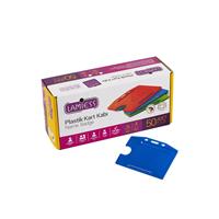 Lamiess Lms 214 Yatay Plastik Kart Kabı Mavi 50'Li
