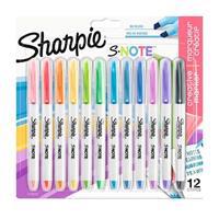 Sharpie Fosforlu Kalem Snote Çok İşlevli Karışık 12 Li