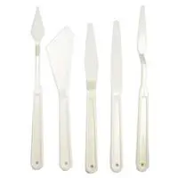 Rich Plastik Spatula 5 Adet - Beyaz