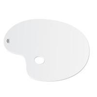 Hatas Plastik Resim Paleti Oval 20 x 30 cm Godesiz