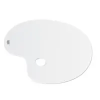 Hatas Plastik Resim Paleti Oval 20 x 30 cm Godesiz  